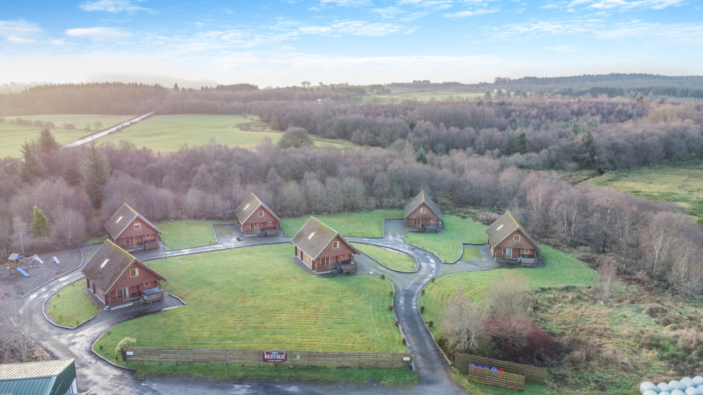 Scottish Highland Holiday Chalets in 5 acres near Loch Lomond & Trossachs National Park Buy or